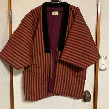 쿠루메 핸드메이드 면 누빔 반텐 남녀 공용