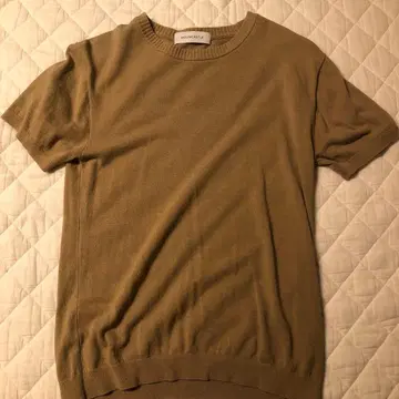 문캐슬 아이스 코튼 크루넥 T셔츠 반팔 mc18 모카