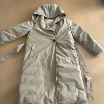 IEDIT 다운 롱 코트 베이지 빅 사이즈