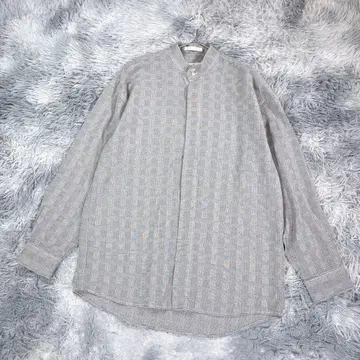 ELLIOTT 노카라 셔츠 그레이 얇은 소재 남성용