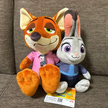 주토피아 2 페어 봉제 인형 닉 주디