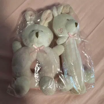 토끼 디자인 봉제 인형 2개 세트
