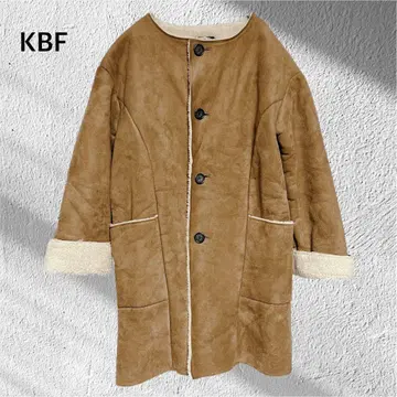 KBF 페이크 무스탕 보아 노카라 코트 자켓 블루종 어반 리서치