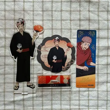 주술회전 x 하나야시키 이타도리 유우지 아크릴 스탠드 책갈피