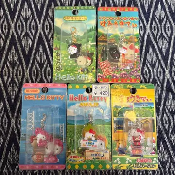 지역 한정 키티 스트랩 세트 5개 묶음 판매