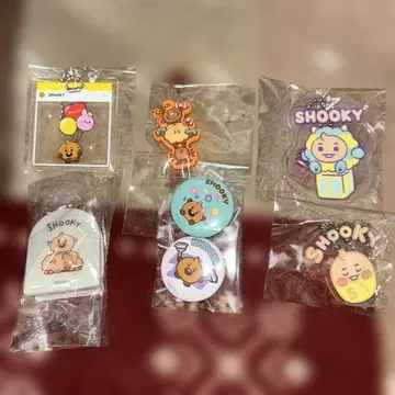 Shooky 캐릭터 핀 배지 캔뱃지 세트
