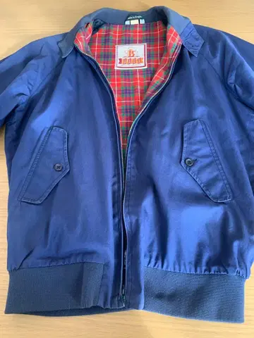 영국제 바라쿠다 G9 스윙탑 사이즈 38 네이비 빈티지 구형 지퍼