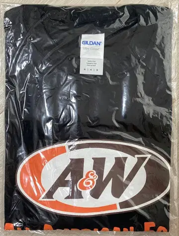 A&W 로고 티셔츠 블랙