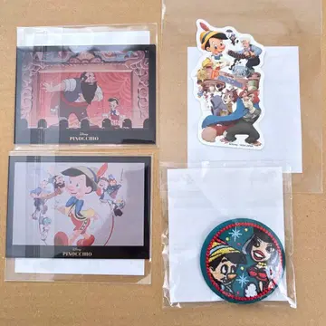 피노키오 복권 카드 세트 스티커 자수 캔뱃지
