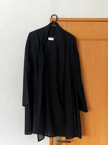 HUIS 엔슈 직물 워셔블 울 롱 가디건 701