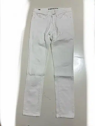 DENHAM 화이트 스키니 데님