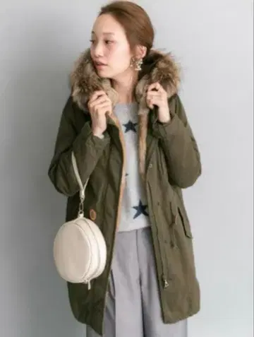 URBAN RESEARCH 라이너 다운 토끼 모즈 코트