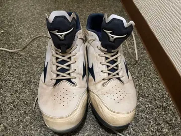 미즈노 야구 스파이크 화이트/네이비