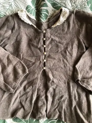 SM2 울 80 레이스 가디건 브라운