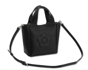 마리 2025 이너 스웨이드 데이지 2WAY 미니 토트 (블랙)