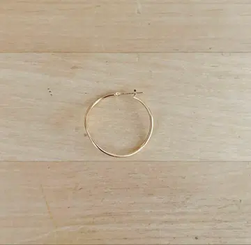 페스타리아 후프 귀걸이 한쪽 3cm 10k