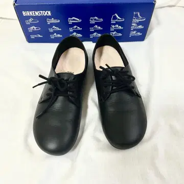 BIRKENSTOCK 블랙 레이스업 슈즈 36 새상품급