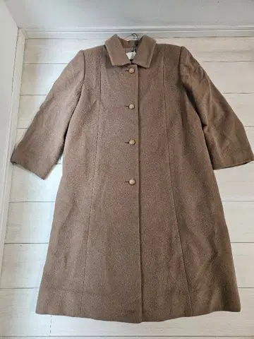 LOBJIE 브라운 롱 코트