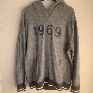 Gap 그레이 후드티 L 1969 프린트