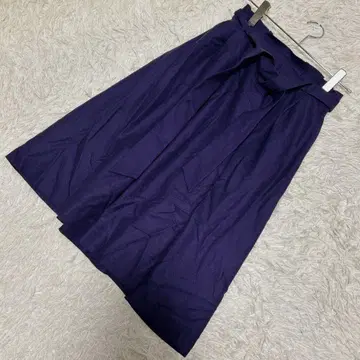 [컨디션 최상] 쿠미쿄쿠(2) 플레어 미디 스커트 퍼플 보라색 A라인