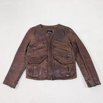 ZUCCa 주카 빈티지풍 라이더 자켓 양가죽