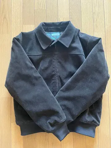 Regen Glanz 신세틱 스웨이드 지퍼 블루종