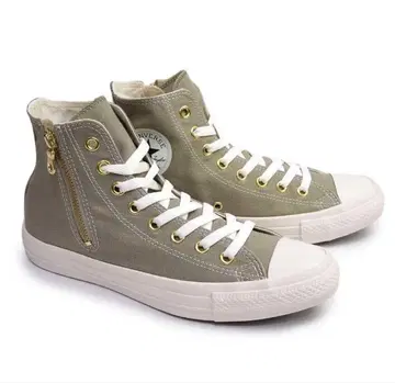 CONVERSE 하이컷 스니커즈 사이드 지퍼 부착 23cm 새상품급