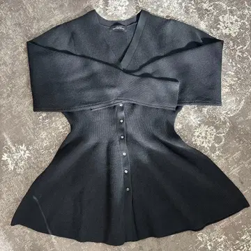 그린 레이블 릴랙싱 블랙 가디건