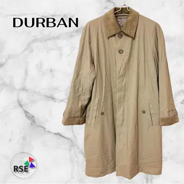 DURBAN 스텐카라 코트 아우터 베이지 구제 의류 프리 사이즈