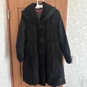 슈퍼 뷰티 다운 롱 코트 레이스 여배우 옷깃