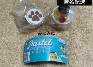 가챠가챠 미니어처 푸딩 키링 2종 세트