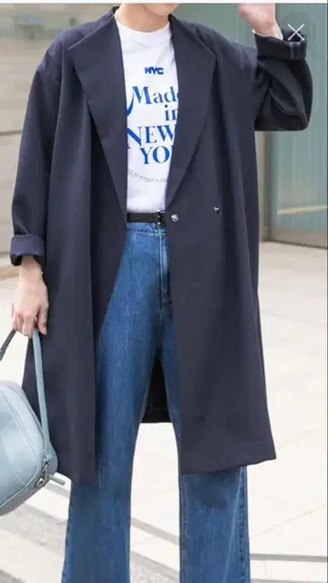 URBAN RESERCH DOORS 네이비 코트