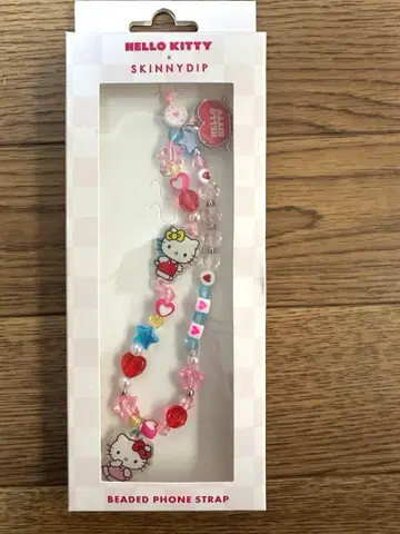 SKINNYDIP 비즈 폰 스트랩 헬로키티 스키니딥