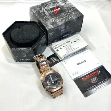 카시오 GM-B2100GD-5AER 풀 메탈 모델 손목시계 카시오크