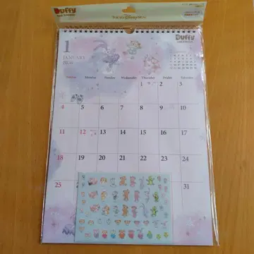 [당일 발송] 디즈니씨 2026 더피 벽걸이 달력