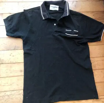 GENERAL RESEARCHED 블랙 피케 셔츠