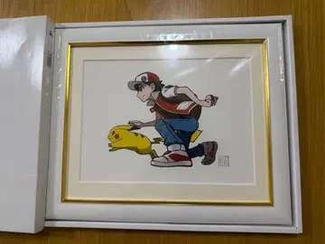 레어 미개봉 포켓몬 콜렉터블 아트 레드&피카츄 20주년 스기모리 켄