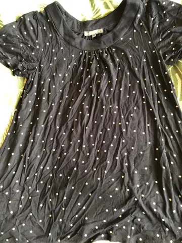 새상품급 로라 애슐리 도트 튜닉 네이비