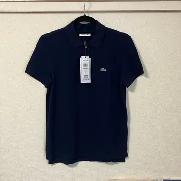 LACOSTE 네이비 블루 피케 셔츠 S