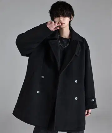 [ ADRER ] 비버 멜톤 오버 P코트