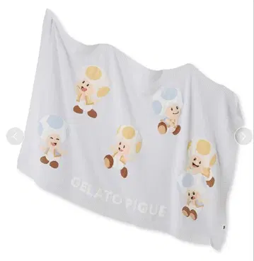 젤라또피케 슈퍼 마리오 키노피오 담요 택 포함 미사용 새상품