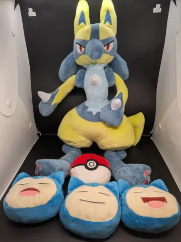 포켓몬스터 봉제 인형 전 5점 SET 카비곤 & 루카리오 [ 새상품 ]