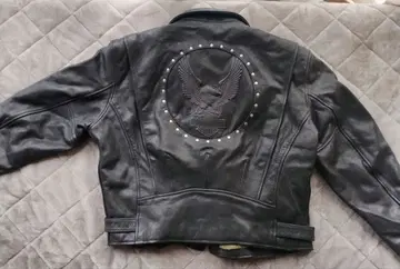 Harley-Davidson 블랙 가죽 라이더 자켓