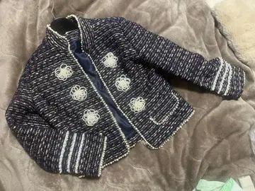 네이비 울 코트 긴팔