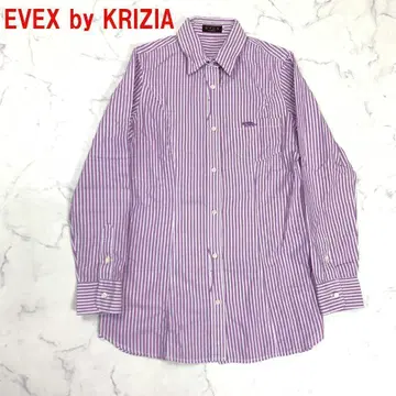 A5776 에베크스 바이클리치아 긴팔 셔츠 블라우스 면 보라색 40