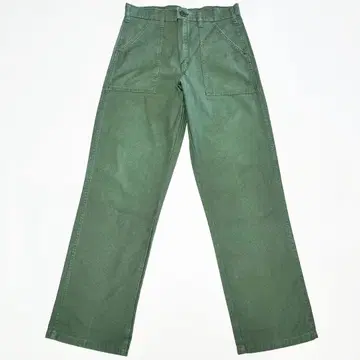 GUNG HO 베이커 팬츠 카키 그린 W32 새상품급