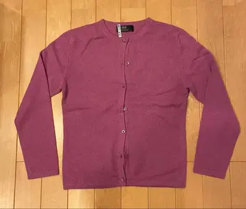 MIG 캐시미어 긴팔 가디건 퍼플