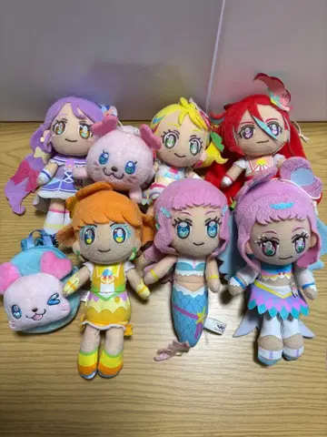 트로피컬 루즈 프리큐어 봉제 인형 8체 세트