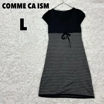 COMME CA ISM 컴시즘 (L) 하운드투스 니트 원피스