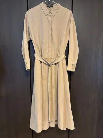 Demi-Luxe BEAMS 카멜 셔츠 원피스 36